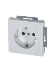Розетка SCHUKO 16А 250В с защ. Шт., серия solo/future, цвет davos/альпийский белый | 2013-0-5372 | 2CKA002013A5372 | ABB