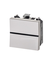 ABB Zenit Альп. белый Выключатель 1-клавишный (2 мод) | N2201 BL | 2CLA220100N1101 | ABB