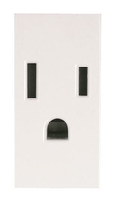 ABB Zenit Механизм розетки US стандарта с заземлением (2P+E), 1M, 15А / 127В, альпийский белый | N2128 BL | 2CLA212800N1101 | ABB