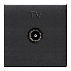 ABB Zenit Антрацит Мех ТВ розетки, простой, 2-модульный | N2250.7 AN | 2CLA225070N1801 | ABB