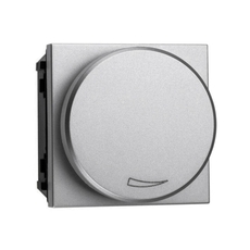 ABB Zenit Серебристый Светорегулятор электронный поворотный для регулируемых LEDi ламп, 2-100 Вт, 2-модуля | N2260.3 PL | 2CLA226030N1301 | ABB