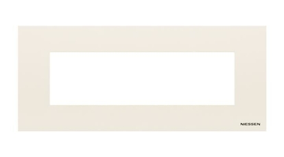 ABB Zenit Рамка итальянского стандарта на 7 модулей, серебристый | N2777 PL | 2CLA277700N1301 | ABB