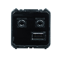 Механизм (блок) медиа-комбайна с USB входом, 3.5мм minijack аудио-входом и выходом, ЦАП и модулем Bluetooth | 9368.3 | 2CLA936830A1001 | ABB