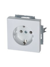 Розетка SCHUKO 16А 250В, серия solo/future, цвет белый бархат | 2011-0-6208 | 2CKA002011A6208 | ABB