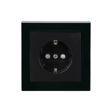 Розетка Shuko 16А 230В, в комплекте с рамкой, Impressivo, антрацит | 20EUJ-81 | 2TKA00000438 | ABB