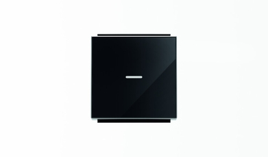 Клавиша для 1-клавишных выключателей/переключателей/кнопок с линзой подсветки, серия SKY, цвет стекло чёрное|2CLA850130A2501| ABB