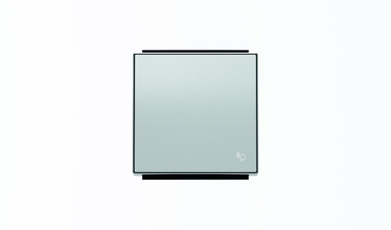 Клавиша для 1-клавишных выключателей/переключателей/кнопок с символом ЗВОНОК, серия SKY, цвет серебристый алюминий|2CLA850400A1301| ABB