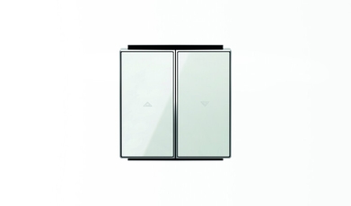 Клавиша для механизма выключателя жалюзи 8144 и 8144.1, серия SKY, цвет стекло белое|2CLA854400A2101| ABB