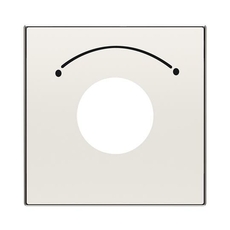 Накладка для механизма выключателя с ключом на 2 положения, серия SKY, цвет альпийский белый|2CLA855300A1101| ABB