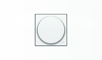 Накладка с поворотной ручкой для механизма поворотного светорегулятора, серия SKY, цвет альпийский белый|2CLA856020A1101| ABB