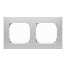 Рамка 2-постовая, серия SKY, цвет серебристый алюминий|2CLA857200A1301| ABB