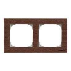 Рамка 2-постовая, серия SKY, цвет дерево венге|2CLA857200A2101| ABB