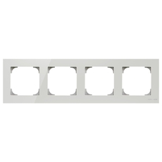 Рамка 4-постовая, серия SKY, цвет стекло белое|2CLA857400A3001| ABB
