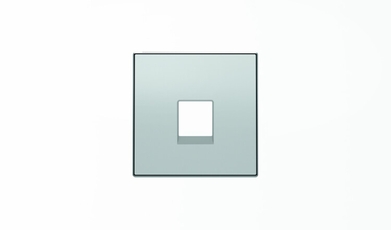 Накладка для телекоммуникационных розеток типа 8117... и/или 8118..., серия SKY, цвет серебристый алюминий|2CLA851700A1301| ABB