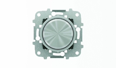 Механизм электронного поворотного светорегулятора для LED, 2 - 100 Вт, серия SKY Moon, кольцо хром|2CLA866020A1401| ABB