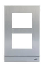 Рамка станции вызова, размер 1/2, серебристый|51022CF-A| ABB