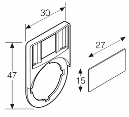Шильдик KA1-8121 широкий | 1SFA616920R8121 | ABB
