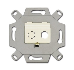Адаптор/суппорт для ТВ-разъёмов тип F, BNC-F, цвет слоновая кость | 0230-0-0436 | 2CKA000230A0436 | ABB