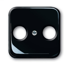 Плата центральная (накладка) для TV-FM розетки, серия Reflex SI чёрный | 1724-0-1200 | 2CKA001724A1200 | ABB