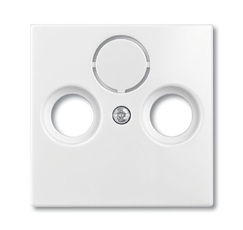 ABB Basic 55 Альп. белый Накладка TV-FM (SAT) розетки | 1724-0-4283 | 2CKA001724A4283 | ABB