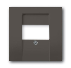 ABB Basic 55 Шато (чёрный) Накладка аудиорозетки и ТЛФ/комп ТАЕ розеток | 1724-0-4315 | 2CKA001724A4315 | ABB