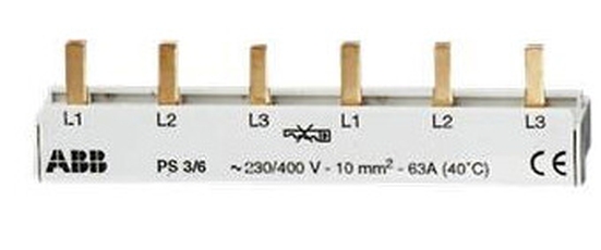 Шина 3ф. к. 6мод.63А PS3/6 | 2CDL231001R1006 | ABB