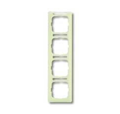 Рамка 4-постовая, вертикальная, с полем для надписи, серия Busch-Duro 2000 SI linear, цвет слоновая кость | 1754-0-4098 | 2CKA001754A4098 | ABB