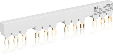 Шинная разводка 3-фазн. PS1-4-1-65 до 65А для 4-х автоматов типа MS116, MS132 с 1-м доп. контактом | 1SAM201906R1114 | ABB