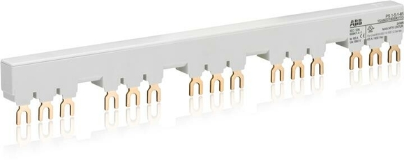 Шинная разводка 3-фазн. PS1-5-1-65 до 65А для 5-и автоматов типа MS116, MS132 с 1-м доп. контактом | 1SAM201906R1115 | ABB
