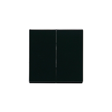 Клавиша для 2-клавишных выключателей/переключателей/кнопок, глухая, Impressivo, антрацит | 1785-81 | 2TKA000521G1 | ABB