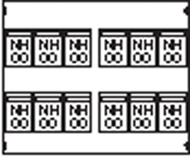Пластрон для 12 NH00 3ряда/4 рейки | AG85 | ABB