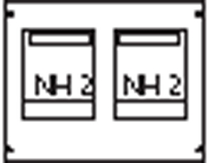 Пластрон для 2 NH2 2ряда/3 рейки | AG92 | ABB