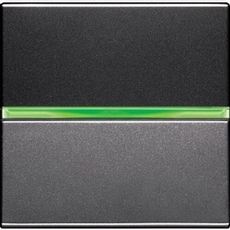 ABB Zenit Антрацит Переключатель 1-клавишный с индикацией (2 мод) | N2202.5 AN | 2CLA220250N1801 | ABB