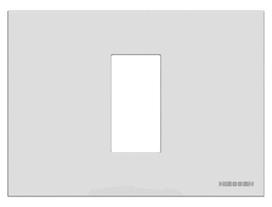 ABB Zenit Серебряный Рамка итальянский стандарт на (1 мод) | N2471 PL | 2CLA247100N1301 | ABB