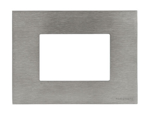 ABB Zenit Сталь Рамка итальянский стандарт на 3 модуля | N2473 OX | 2CLA247300N4001 | ABB