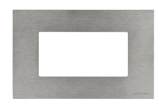 ABB Zenit Сталь Рамка итальянский стандарт на 4 модуля | N2474 OX | 2CLA247400N4001 | ABB