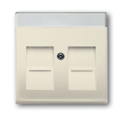 Плата центральная (накладка) для коммуникационных розеток с суппортами, серия solo/future, цвет savanne/сл. кость | 1710-0-3158 | 2CKA001710A3158 | A