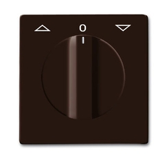 Плата центр. (накладка) с поворотной ручкой, для мех. выкл. жалюзи , IP44, серия Allwetter 44, цвет коричневый | 1710-0-3801 | 2CKA001710A3801 | ABB