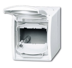 Корпус IP44 для коммуникационных разъёмов и суппортов DCS, с полем для надписи, серия ocean, цвет альп. белый | 1724-0-4264 | 2CKA001724A4264 | ABB