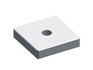 Гайка квадратная 20х20х4 М4 (уп=10шт) | ZX227P10 | ABB