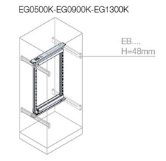 Рама 19 дюймов поворотная, 9HE 500x600мм | EG0500K | ABB