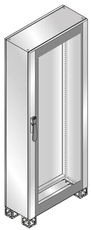 Шкаф AMX нержавеющая сталь, стеклянная дверь 1800x600x500 | TM2865VX | ABB