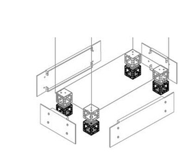 Элемент угловой цоколя H=100мм (4шт) | ZN1010 | ABB