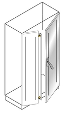 Створка двери с ручкой,нерж.ст. 2000х600 | TC2012DX | ABB