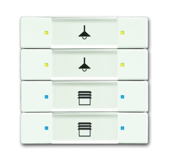 6127/02-884-500 Сенсор 4/8-кл. многофункциональный, белый бархат | 6117-0-0242 | 2CKA006117A0242 | ABB