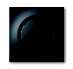 Плата центральная (накладка) с ручкой и лампой для поворотного светорегулятора, серия impuls, цвет чёрный бархат | 6599-0-2974 | 2CKA006599A2974 | AB