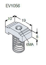 Гайка М6 для EV1050 (100шт) | EV1056 | ABB