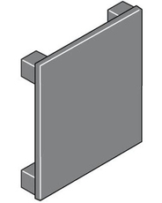 Заглушка отверстия 72x72мм для щитовых приборов (10шт) | EV1135 | ABB
