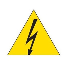 Наклейка треугольная 50мм Молния (100шт) | EV1156 | ABB