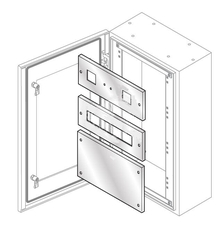 Панель нерж.ст.для изм. приборов 185х600 | PS2676X | ABB